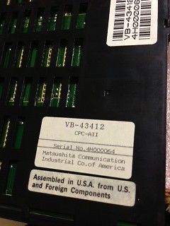 Panasonic DBS Processor CPC A-II (CPCA-2) VB-43412