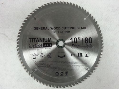Concord Blades WCB1000T080HP 10-Inch 80 Teeth TCT Hard &amp; Soft Wood Saw Blade