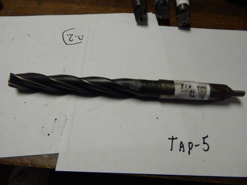 PTD  27/32&#034; x #3 Taper Shank 4 Flute Twist Drill Bit