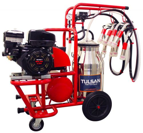 Tulsan classic portable double milking machine (gasoline powered engine) for sale