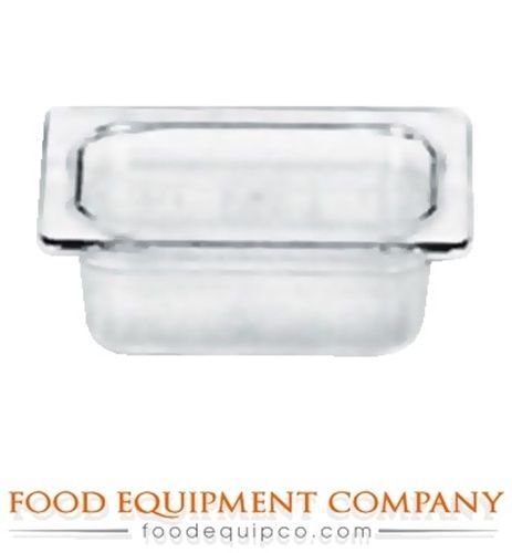 Rubbermaid fg201p00bla plastic food pan hot food pan 1/9 size 7/8 qt. - case... for sale