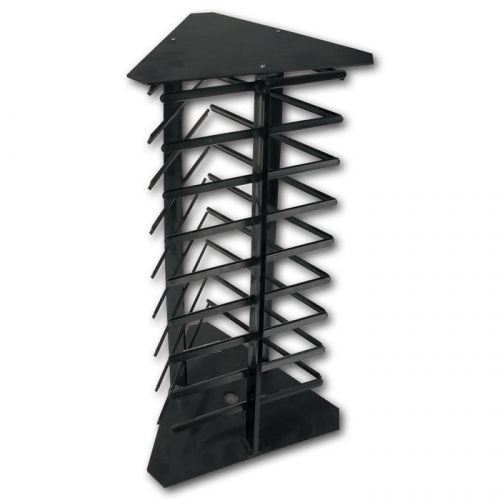 Countertop Revolving Earring Display Stand Holds 108 2&#034; cards Black
