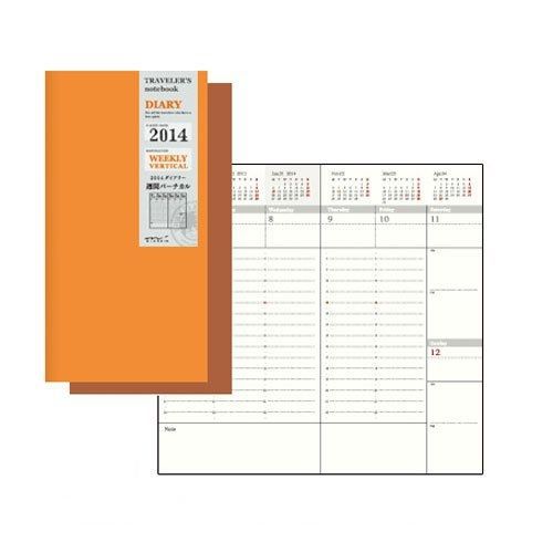 Midori Traveler&#039;s notebook 2016 notebook refill Weekly A5 Slim 14361006