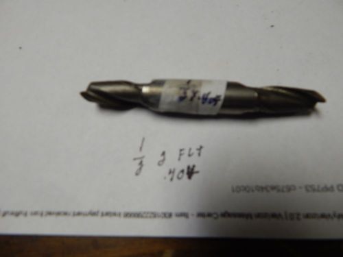 1/2&#034; x Approx .404 Sq End 2 Flute Double End Mill