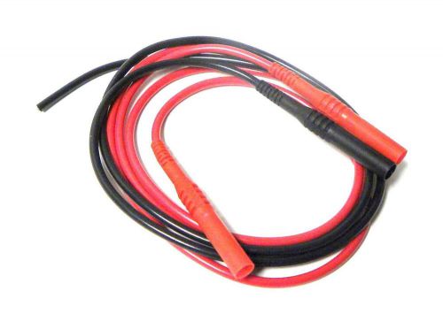 F1030-60023 FEMALE BANANA JACK CABLE RED POSITIVE AND BLACK NEGATIVE