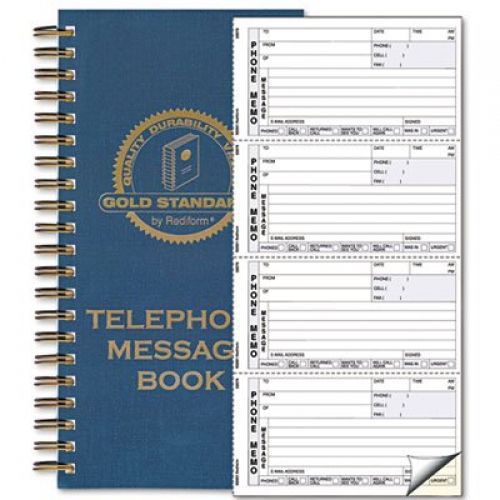 Rediform wirebound message book, 600 sets/book for sale