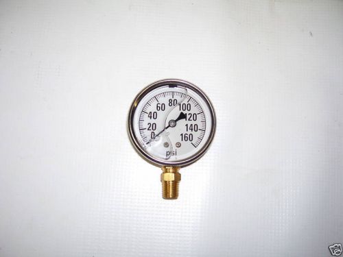 Pressure Gauge 2 1/2&#034; Liquid Filled 0-160 psi