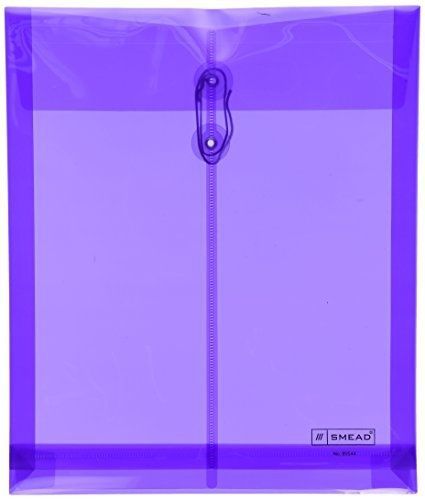 Smead Poly Envelope, 1-1/4 Inch Expansion, String-Tie Closure, Top Load, Letter
