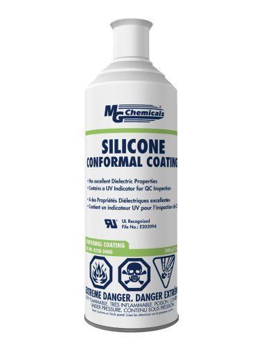 MG Chemicals 422B Silicone Conformal Coating, 12 oz Aerosol, Clear