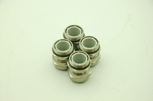 Sealcon Strain Relief - Nickel Plated Brass, Dome Fitting, NPT Thread Lot of 4