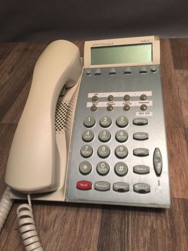 NEC DTERM Series E DTP-8D-1 White Display Telephone With Multi Lines &amp; Manual