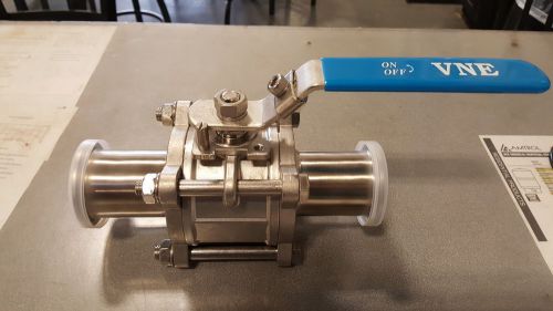 2&#034; stainless steel clamp style ball valve for sale