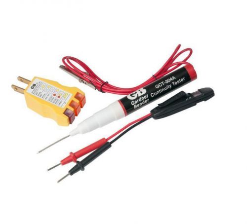 New 3 Tester Kit with GCT-304A Continuity, GRT-500A Receptacle, GET-100A Voltage