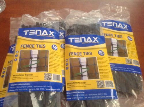 6 - Packs Tenax Fence Ties 50 zip ties in each pack