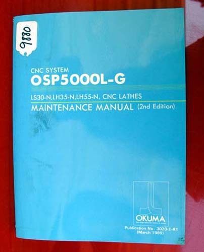 Okuma LS30-N LH35-N LH55-N CNC Lathe Maintenance Manual 3020-E-R1, (Inv.9880)