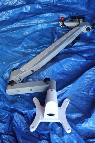 Pantographic arm for Carl Zeiss microscope and Global Optics