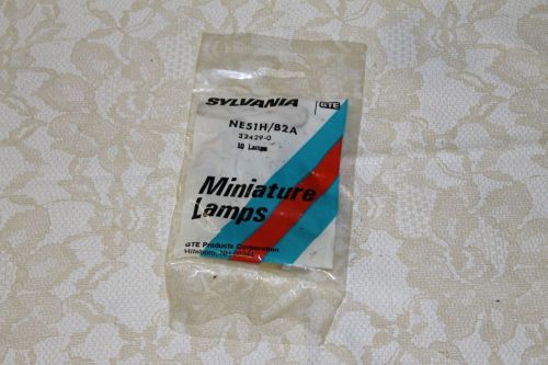 Bag of 10 Sylvania No. NE51H B2A NE-51H Miniature Lamps Light Bulbs~ FREE SHIP