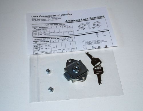 Lock Corporation of America Model 5001 Flat Key Locker Lock         ( A1)