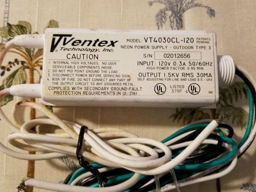 Ventex Used Neon Power Supply
