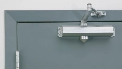 Medium-duty adjustable speed aluminum commercial door control closer - silver for sale