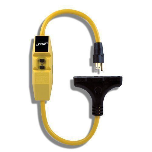 Trc 26020008-6 12/3 gauge shockshield gfci protected in-line tri-cord set with 3 for sale