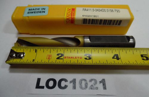 Sandvik Coromant carbide tip Delta drill RA411.5-3434 D0.5156 P20 33/64&#034; LOC1021