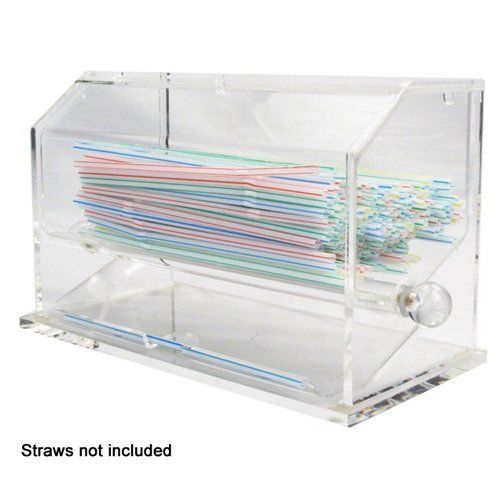 Winco ACSD-712 Acrylic Straw Dispenser Medium