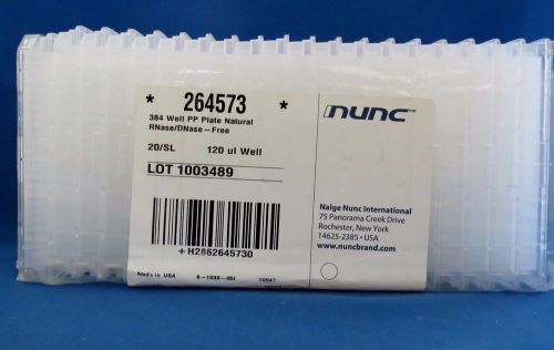 Qty 19 Nunc 384 Well Microplates Natural PP 120uL # 264573