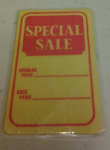 3&#034; x  2&#034;  62 count Yellow Price Tag - SPECIAL SALE- All Tags are Laminate