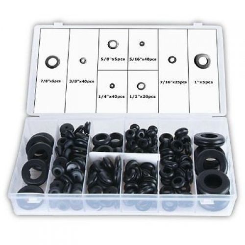 Katzco rubber grommet kit assortment of 180 heavy-duty pieces in different sizes for sale