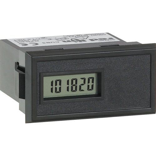 Red lion cub3lr 6-digit counter with remote reset and lithium battery for sale
