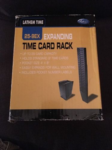 Lathem Time Expanding Time Card Rack 25-9EX up to 25 card capacity 4&#034; x 8&#034;