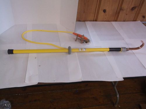 New salisbury yellow static discharge stick, fiberglass brass alloy,l 4 ft.(et) for sale