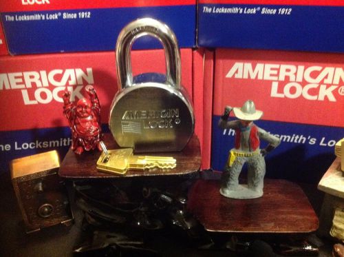 1 american 700 series extra heavy-duty padlock with r2 restricted keyway 4 keys for sale