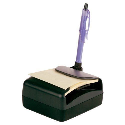 Officemate Desk Pop-Up Note Dispenser for 3 x 3 Inches Notes, Black/Charcoal