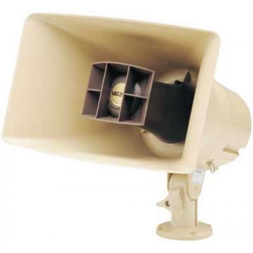 Valcom v-1036c - beige one way - self amplified 15 watt paging horn for sale