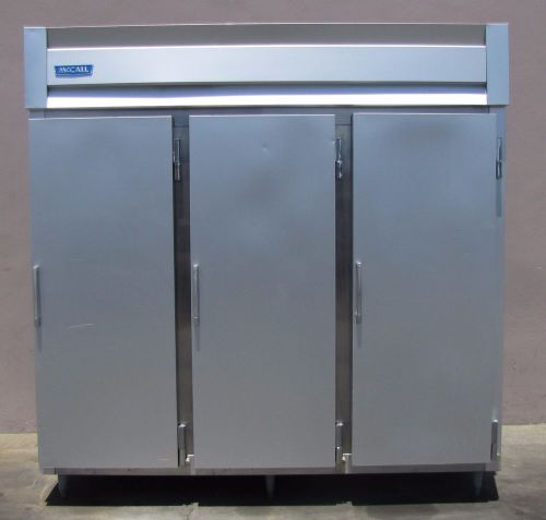 Mccall 3 door commercial refrigerator fridge cooler reach in true stainless for sale