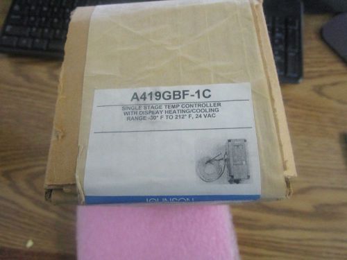 Johnson Controls Model:  A419GBF-1C Single  Stage Temp Control.   New Old Stock&lt;