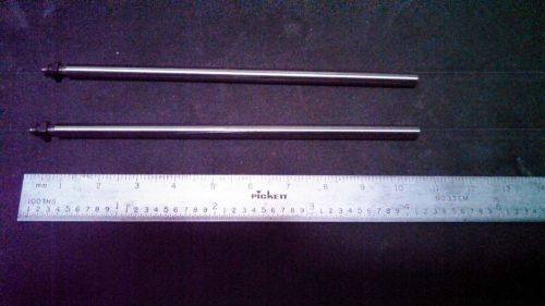 2 Micrometer Depth Gage Rods Only  4&#034;  w/ Lock Nut .152&#034; od