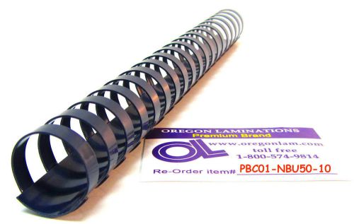 500 navy blue plastic binding comb spines 1&#034; diameter (25mm) 19 rings oregonlam for sale