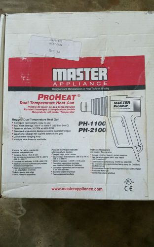Master appliance ph-1100 heat gun, 500 to 1000f, 11a, 16 cfm for sale