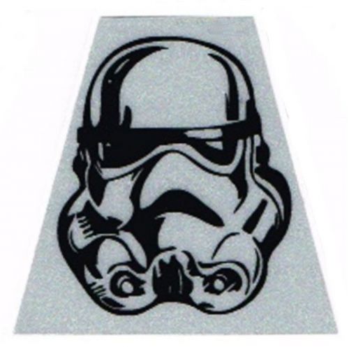 Tetrahedron Decal - Stormtrooper White Fire Helmet Decal (Pack of 2)