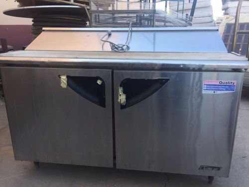 Used turbo air tst-60sd refrigerated prep table for sale