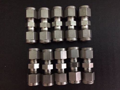 Swagelok 316 SS 1/4&#034; Tube Coupling  10 pc lot  New Free Shipping
