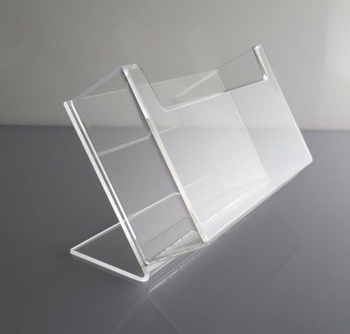 NEW 2-Pack Slanted Acrylic Post Card Holder for 6x4 Postcards USA Made