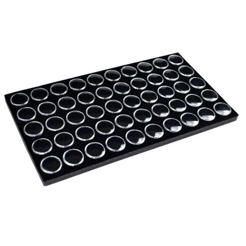 Ikee Design Black Gem Jar Jewelry Tray Insert. 50 Gem Jars 14 1/4 x 7 3/4 New