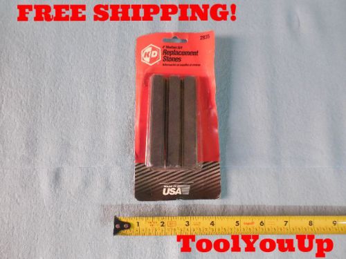 NEW 4&#034; MEDIUM GRIT REPLACEMENT STONES FOR 2833 ENGINE CYLINDER HONE MADE IN USA