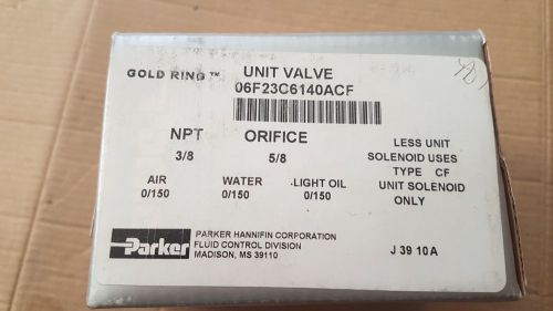 New Parker Gold Ring Fluid Control Valve Solenoid 06F23C6140ACF