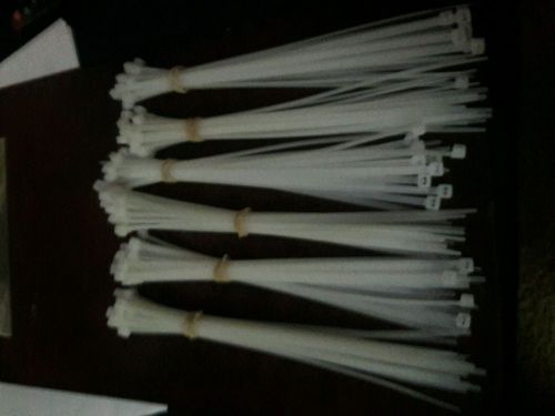 144pack8.5  inch zip ties nylon white new40 lbs uv weather resistant for sale