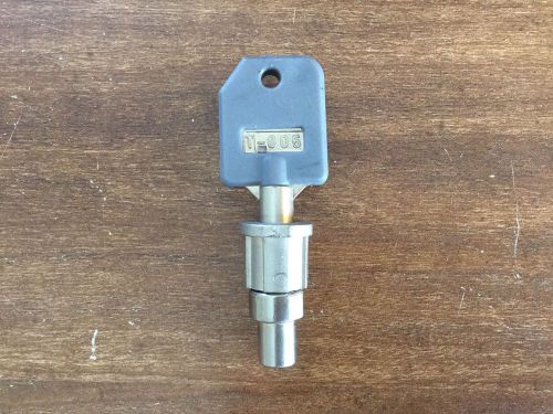 T-005 Lock Cylinder And Key, For 1800 Vending 3 Head And 2 Head